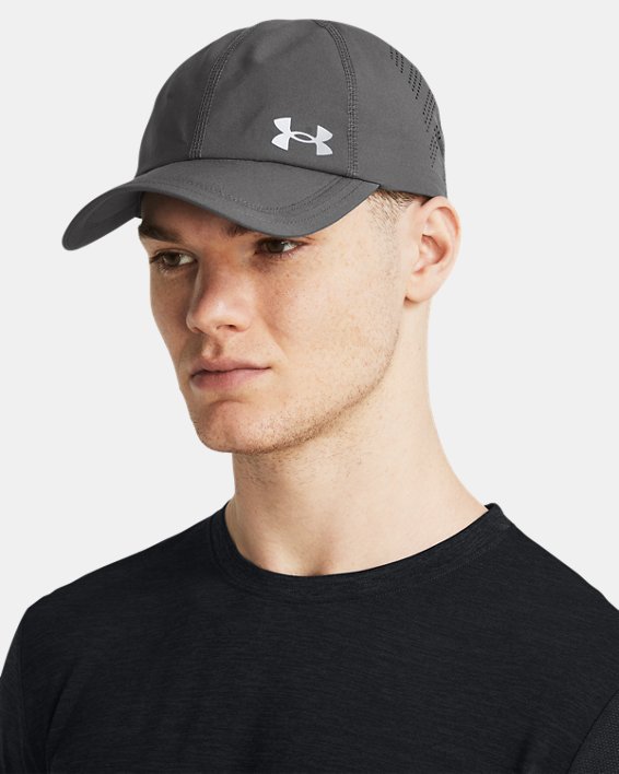 Men's UA Launch Adjustable Cap in Gray image number 2